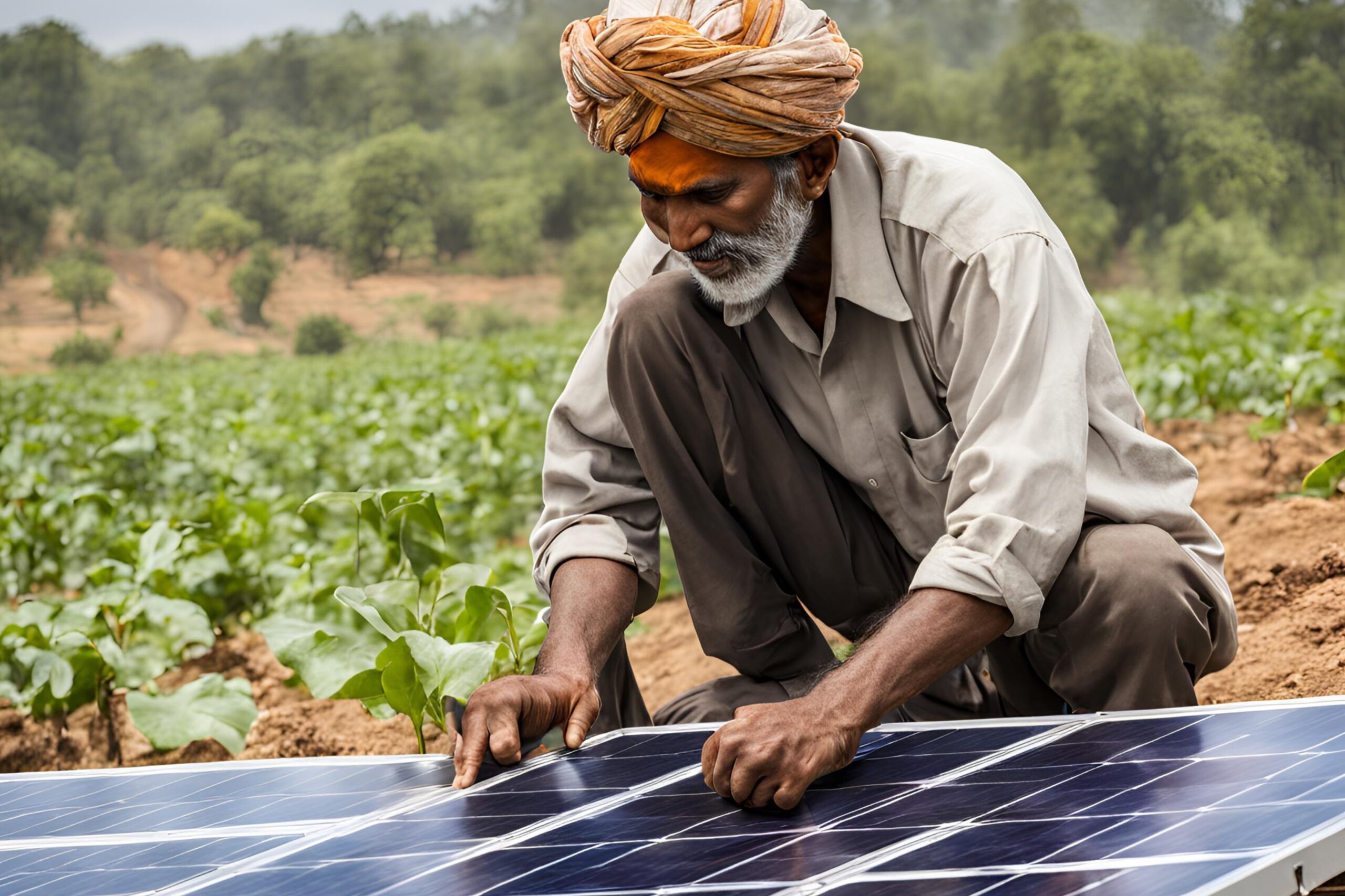 installation solar panels field scaled